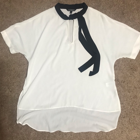 Express Tops - EXPRESS Ivory Collar Blouse
